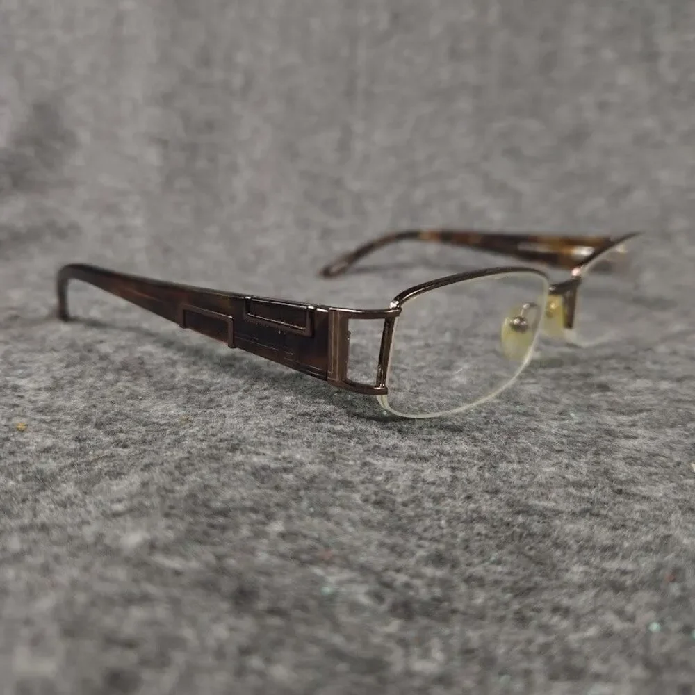 Chelsea Morgan CM0004 BR Eyeglasses Frames Brown Round Full Rim 52-17-135